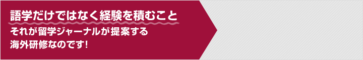 語学だけではなく経験を積むことそれが留学ジャーナルが提案する海外研修なのです！